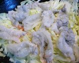 キャベツ半分使ったエビとの炒め物作り方11写真