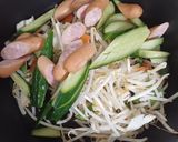 ウインナーときゅうりの野菜炒め作り方1写真