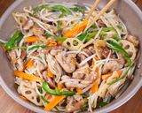 秋の味覚たっぷり🍚とろとろ甘酢あんの野菜炒め🤩🍁作り方9写真