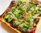 のこったカレーで●ピザ風カレートースト作り方2写真