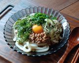 薬味たっぷり！冷やし納豆玉子うどん作り方5写真