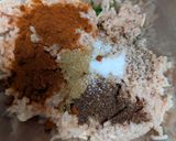 鶏ひき肉のチキンカフタケバブ作り方4写真