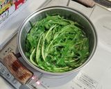 水菜とナメコのおひたし作り方1写真