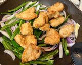 【簡単夕食】鶏胸肉と野菜の揚げ炒め作り方4写真