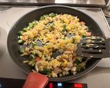 鶏胸肉のネバネバチャーハン作り方8写真