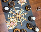 ハロウィン　蜘蛛の巣チョコ作り方4写真