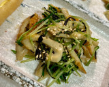 わさび香る水菜とちくわのひじき和え作り方7写真