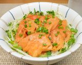 トラウトサーモンの柚子胡椒丼作り方5写真