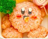 お弁当おにぎり☆星のカービィ弁当作り方4写真