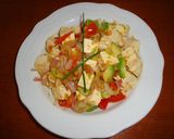 魔法の酢でさっぱり豆腐アボカドトマト炒め作り方3写真