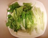 レタスとセロリのごま酢サラダ作り方1写真