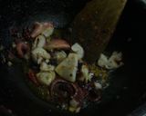 たことオリーブのトマトパスタ作り方2写真