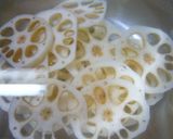 蓮根のカルパッチョ　アンチョビソースで作り方1写真