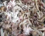 焼肉のタレで？！ビーフストロガノフ！作り方4写真