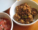 ランチにいかが?ヘルシーに タコライス作り方1写真