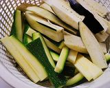 和風★ズッキーニと茄子の味噌炒め作り方1写真