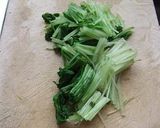 水菜とエリンギの辛し和え作り方1写真
