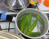 オクラとヤングコーンのベーコン巻き作り方1写真