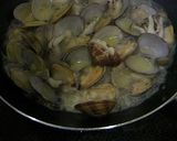 あさりとシメジの酒蒸しパスタ作り方3写真