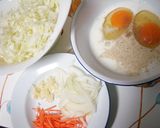 〈1人分約50円〉オムレツサラダ作り方1写真