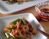 蓮根と鶏のエスニック風作り方4写真