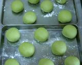 もちもち抹茶パン　ホワイトチョコ＆きなこ作り方2写真
