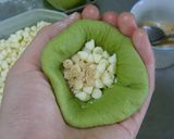 もちもち抹茶パン　ホワイトチョコ＆きなこ作り方3写真