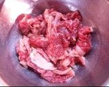 キュウリと牛肉の中華風炒め煮作り方1写真