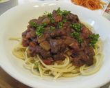 ラグー風。肉と野菜の煮込み　ミートソース作り方5写真