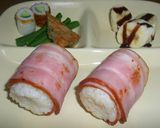 本当に5分!お弁当にベーコンおむすび☆作り方5写真