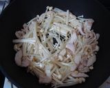水菜と鶏のシンプル炒め作り方5写真