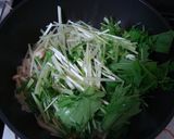 水菜と鶏のシンプル炒め作り方6写真