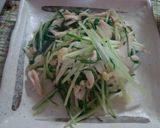 水菜と鶏のシンプル炒め作り方7写真