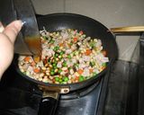 豚肉と豆の混ぜご飯作り方3写真
