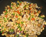 豚肉と豆の混ぜご飯作り方5写真