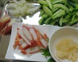 らっきょうで☆超簡単！酢の物風サラダ★作り方1写真