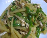じゃがいもとピーマンと豚肉の紹興酒炒め作り方4写真