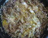 豚こま肉とごぼうの柳川風卵とじ作り方4写真