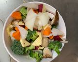 お一人様梅トマト味根菜たっぷり野菜炒め作り方12写真