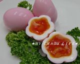 お花のゆで卵（紅しょうが風味）お弁当に♪作り方8写真
