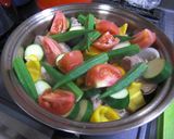 鶏と夏野菜のトロトロチ～ズのせ作り方4写真