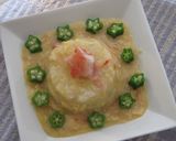 カニカマdeかき玉ごはん☆ケーキ風作り方5写真
