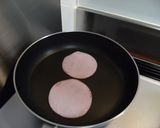 @お弁当@ たまごのハムはさみ作り方2写真
