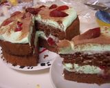トリプル☆チョコミント☆ケーキ作り方7写真