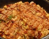 フライパンで！天かすたっぷりのお好み焼き作り方8写真