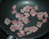 かぼちゃとベーコン焼肉のタレ炒め♬作り方3写真