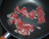 いんげんと豚肉の焼肉のタレ炒め♫作り方3写真