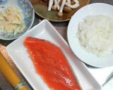 鮭ときのこのクリームパスタ作り方1写真