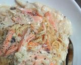 鮭ときのこのクリームパスタ作り方7写真