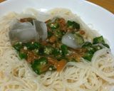 簡単！なめたけオクラそうめん作り方6写真